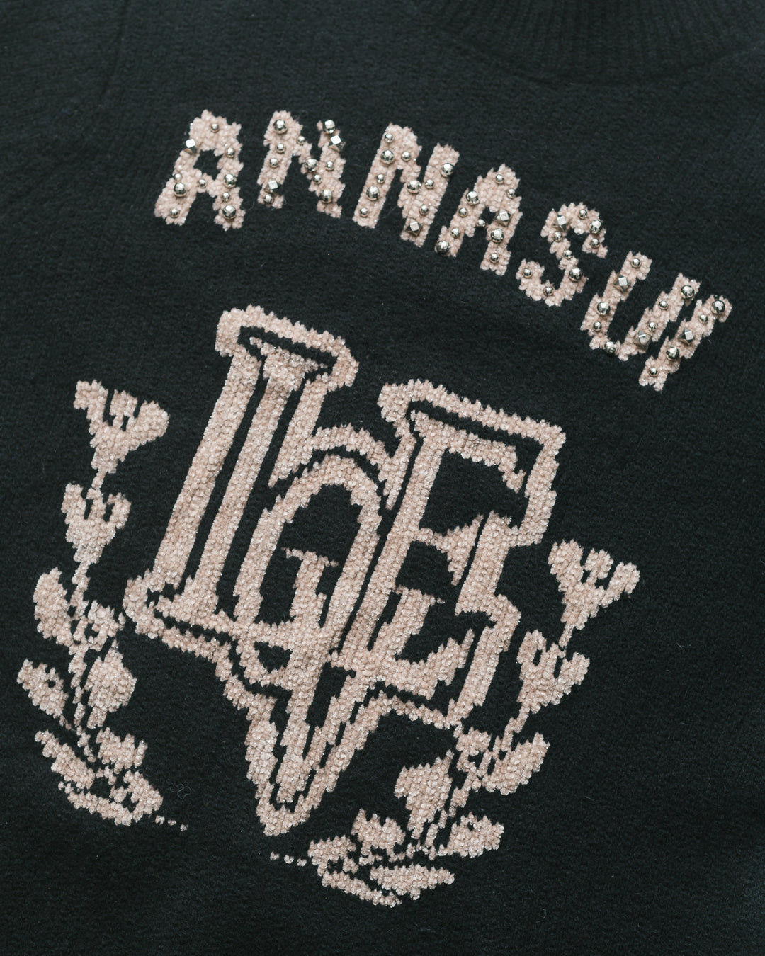Anna Sui Embellished Logo Pullover