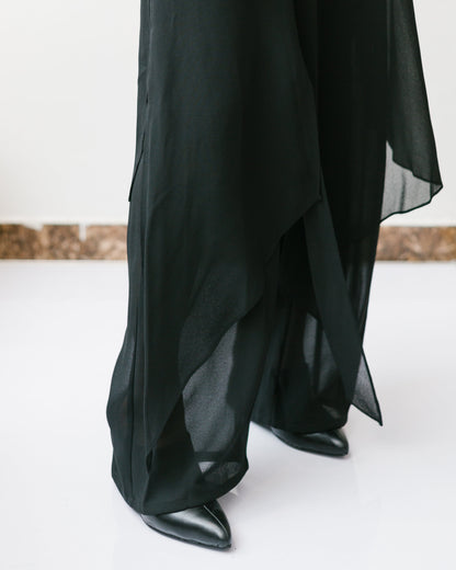 Black flowy trousers