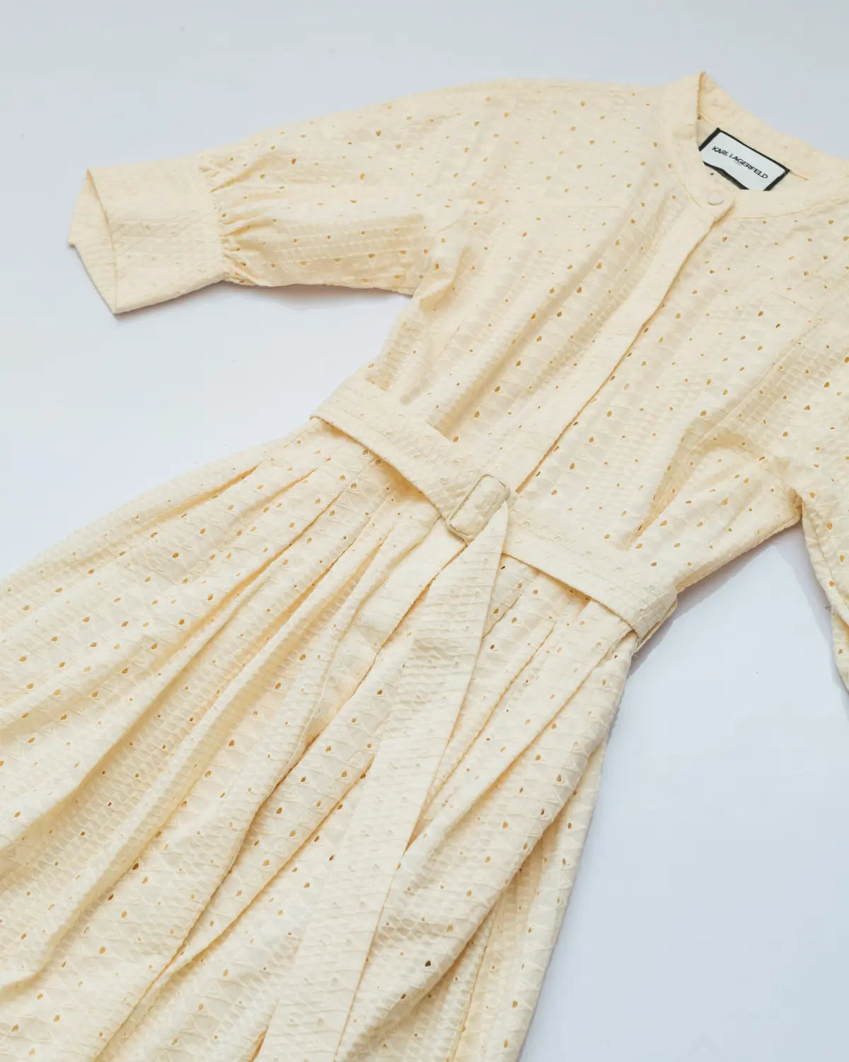 Karl lagerfeld belted midi dress