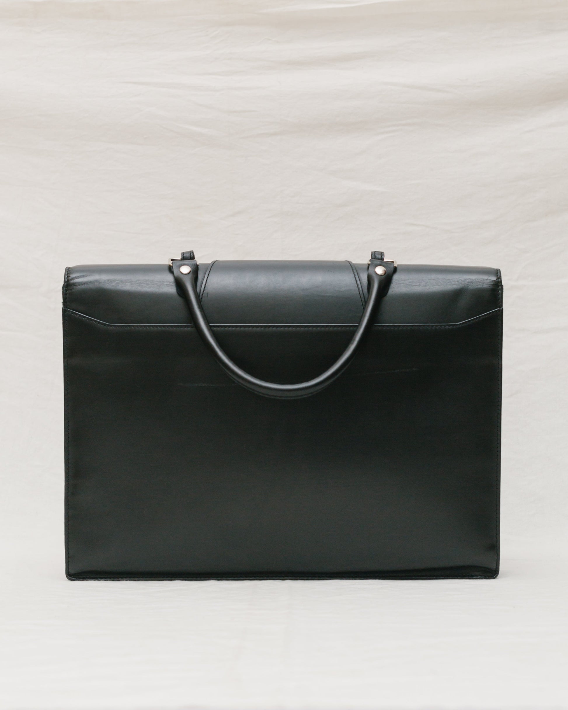 Box calf briefcase