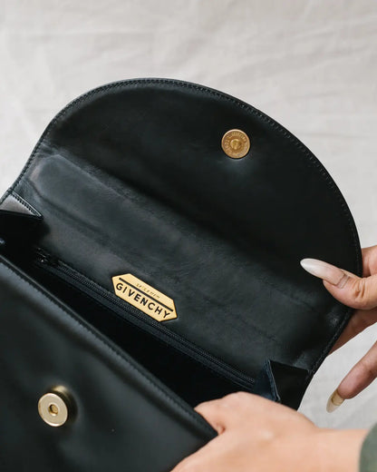 Box calf top handle bag