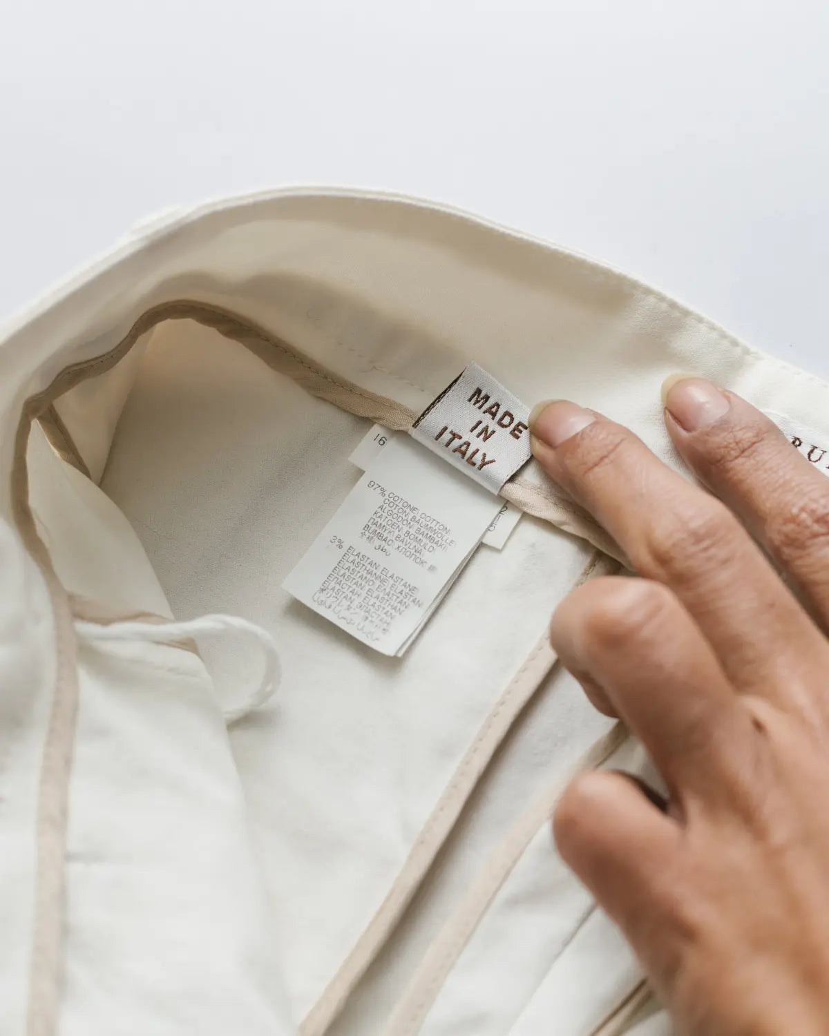 Brunello cucinelli cotton trousers