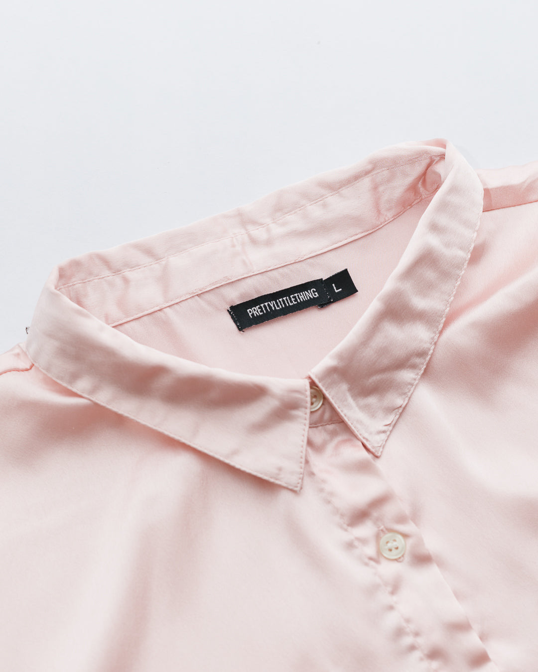 Bubblegum pink satin shirt