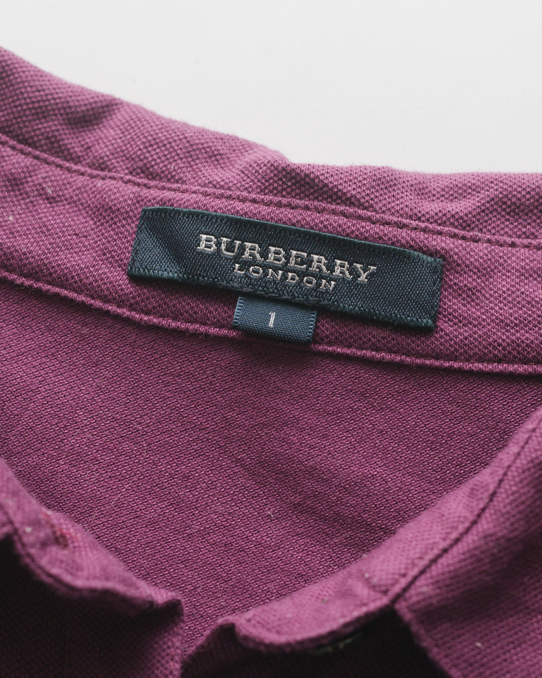 Burberry aubergine polo tshirt