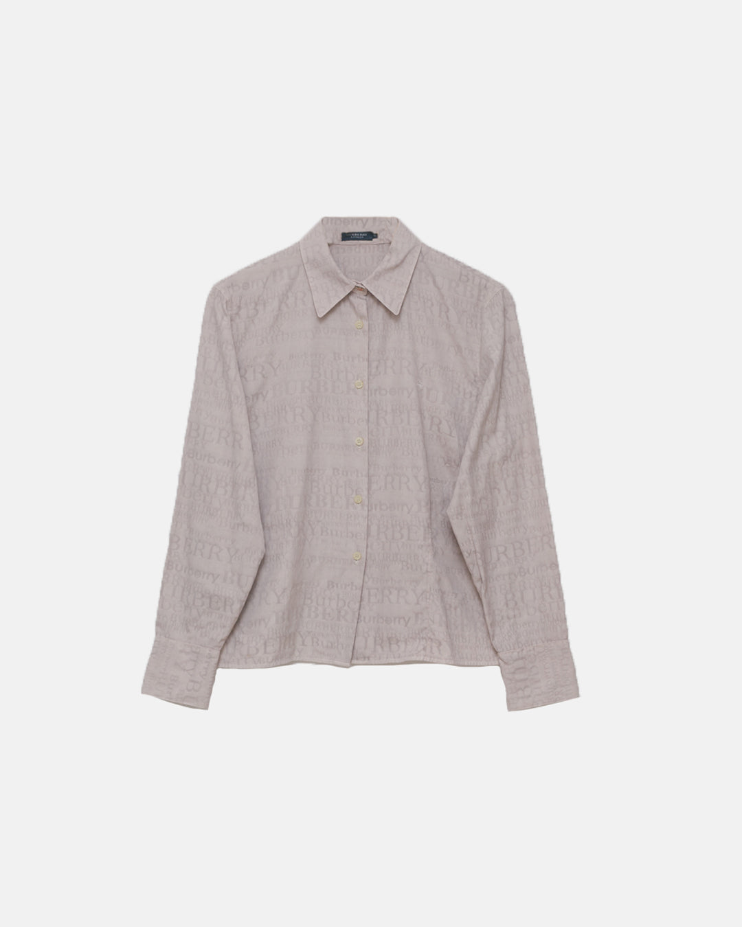 Burberry Embossed Logo Button Down Shirt