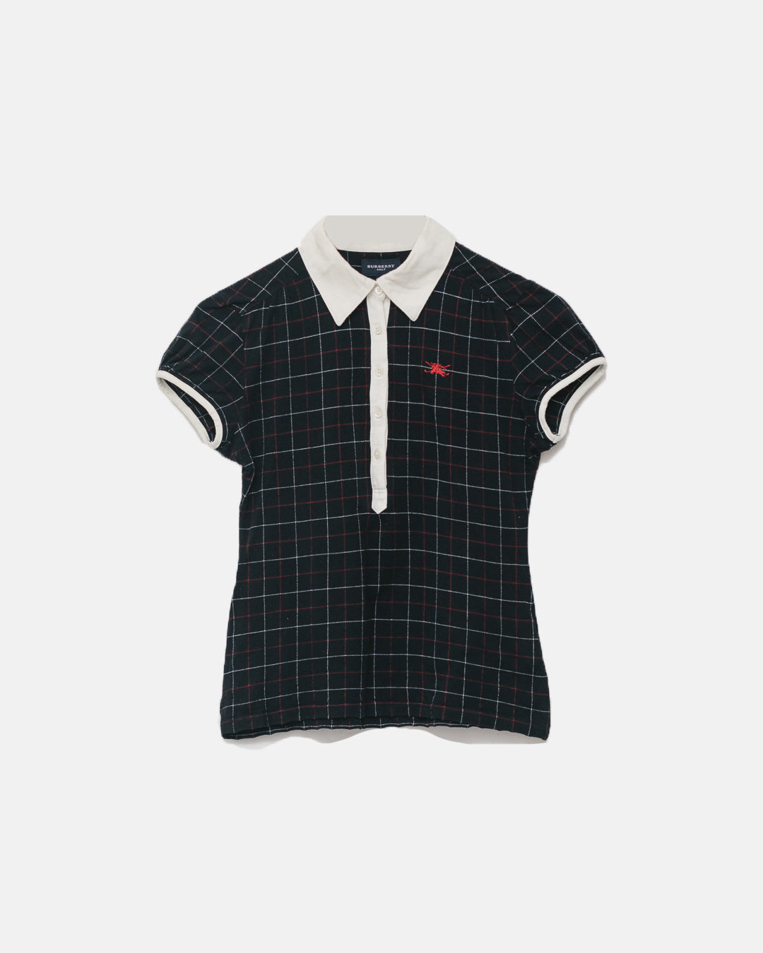 Burberry Golf Check Polo Neck Tshirt