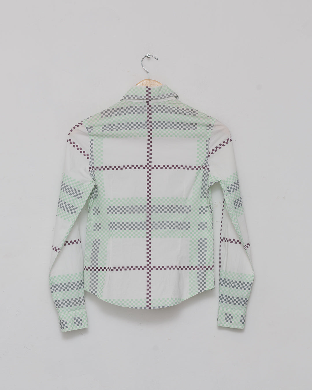 Burberry Mint Check Button Down