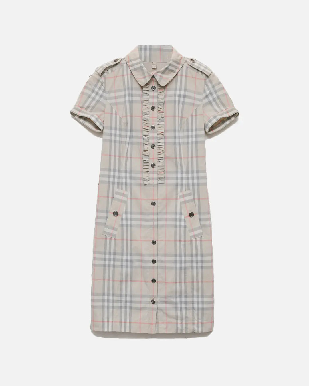 Burberry Button Down Shirt Dress
