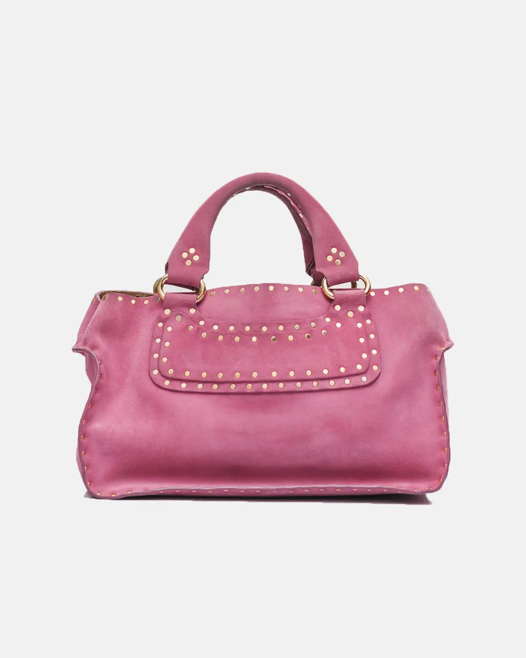 Celine Boogie Handbag in Fuchsia Suede