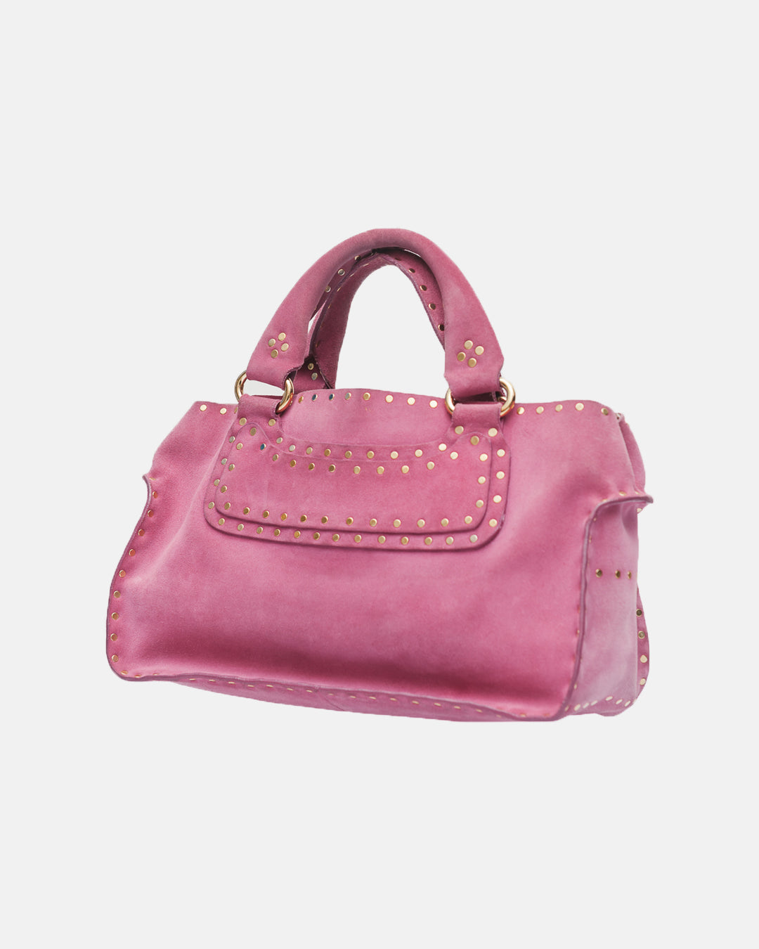 Celine Boogie Handbag in Fuchsia Suede