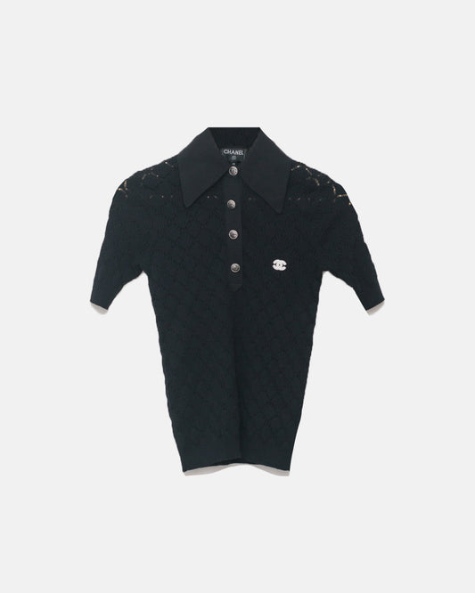 Chanel Knit Polo Top