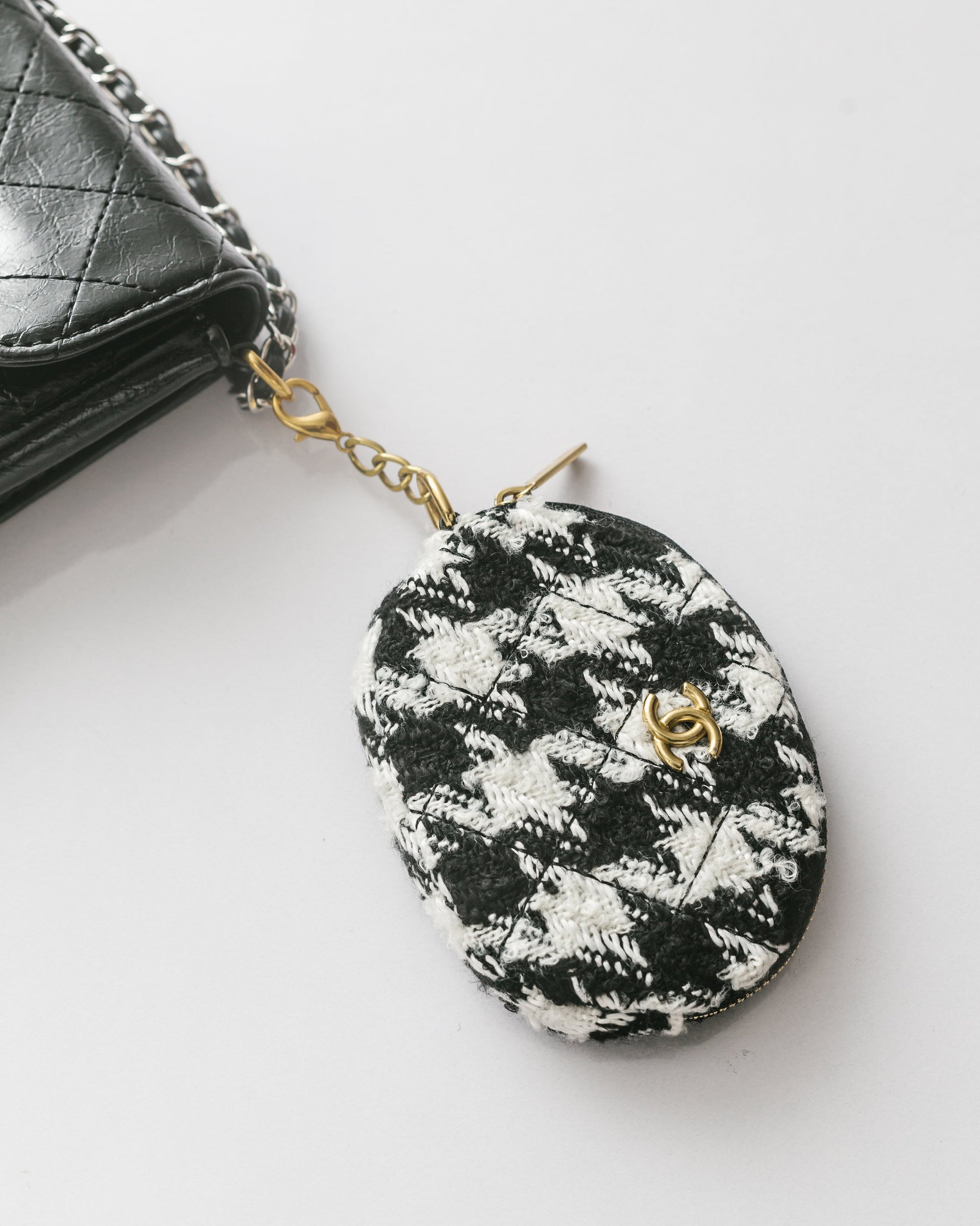 Chanel novelty mobile case with coin purse