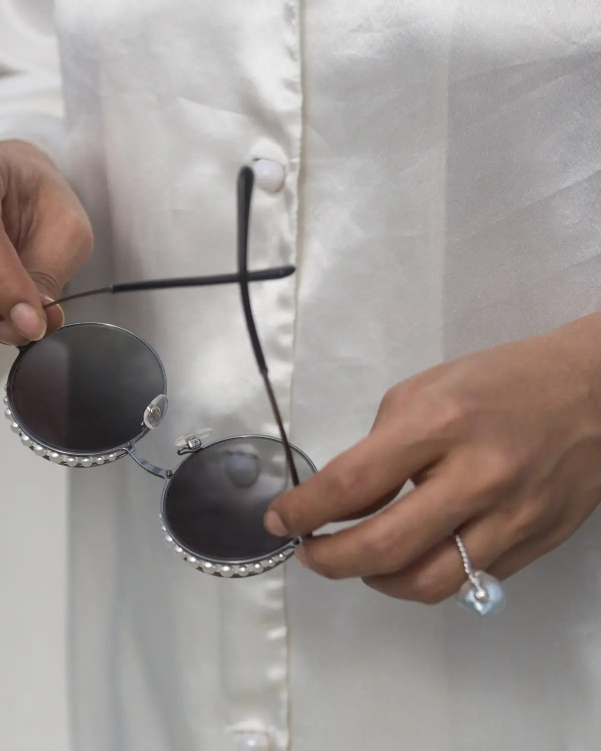 Chanel pearl sunglasses