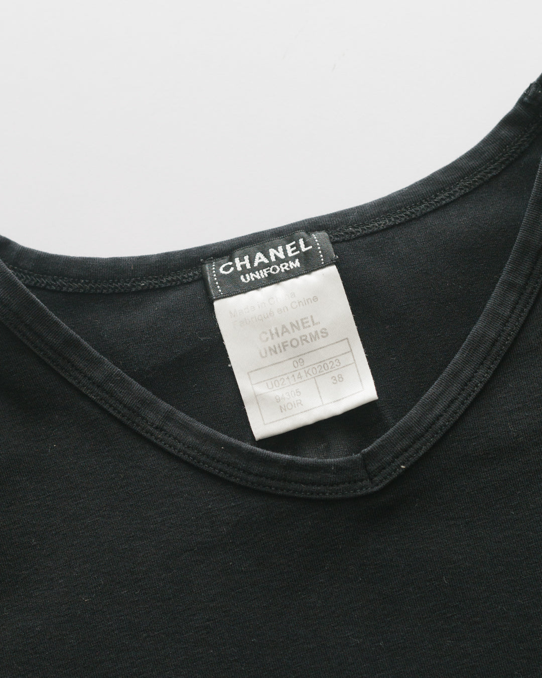Chanel Uniforms Back CC Logo Tshirt