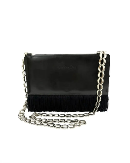 Christian dior crossbody fringe bag