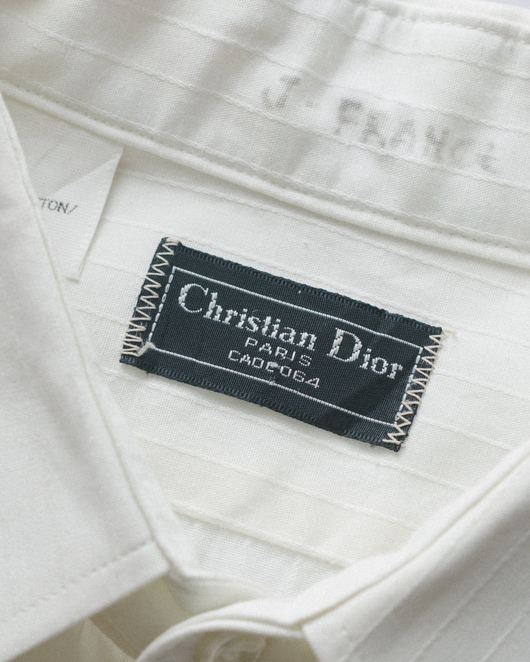 Christian dior pinstripe button down shirt