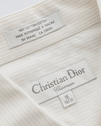 Christian Dior Pinstriped Button Down