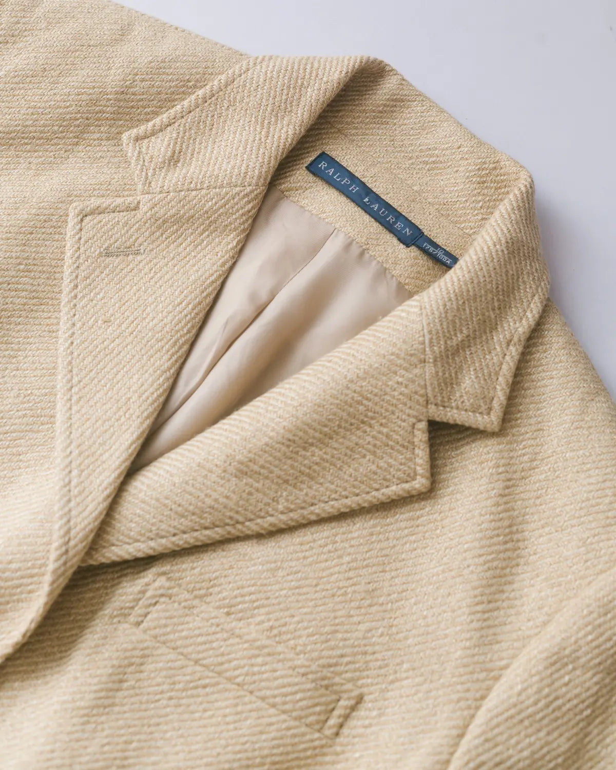 Ralph lauren custom tailored linen & mulberry silk blazer