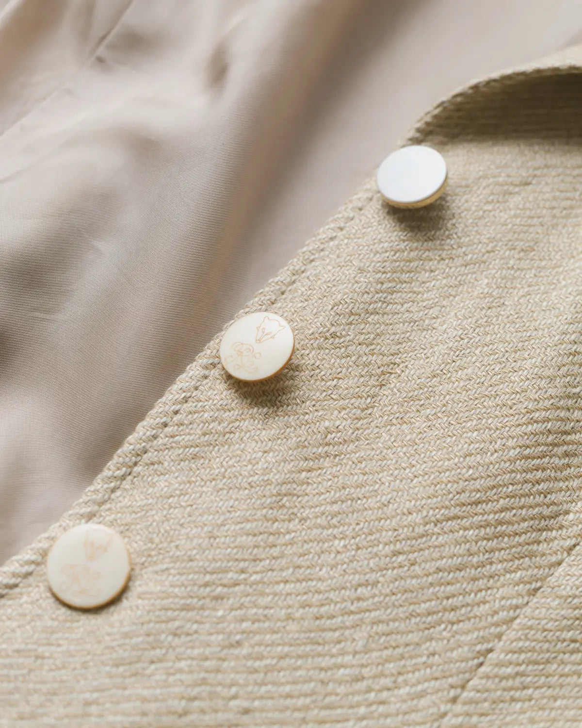 Ralph lauren custom tailored linen & mulberry silk blazer