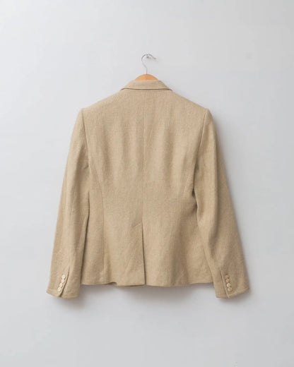Ralph lauren custom tailored linen & mulberry silk blazer