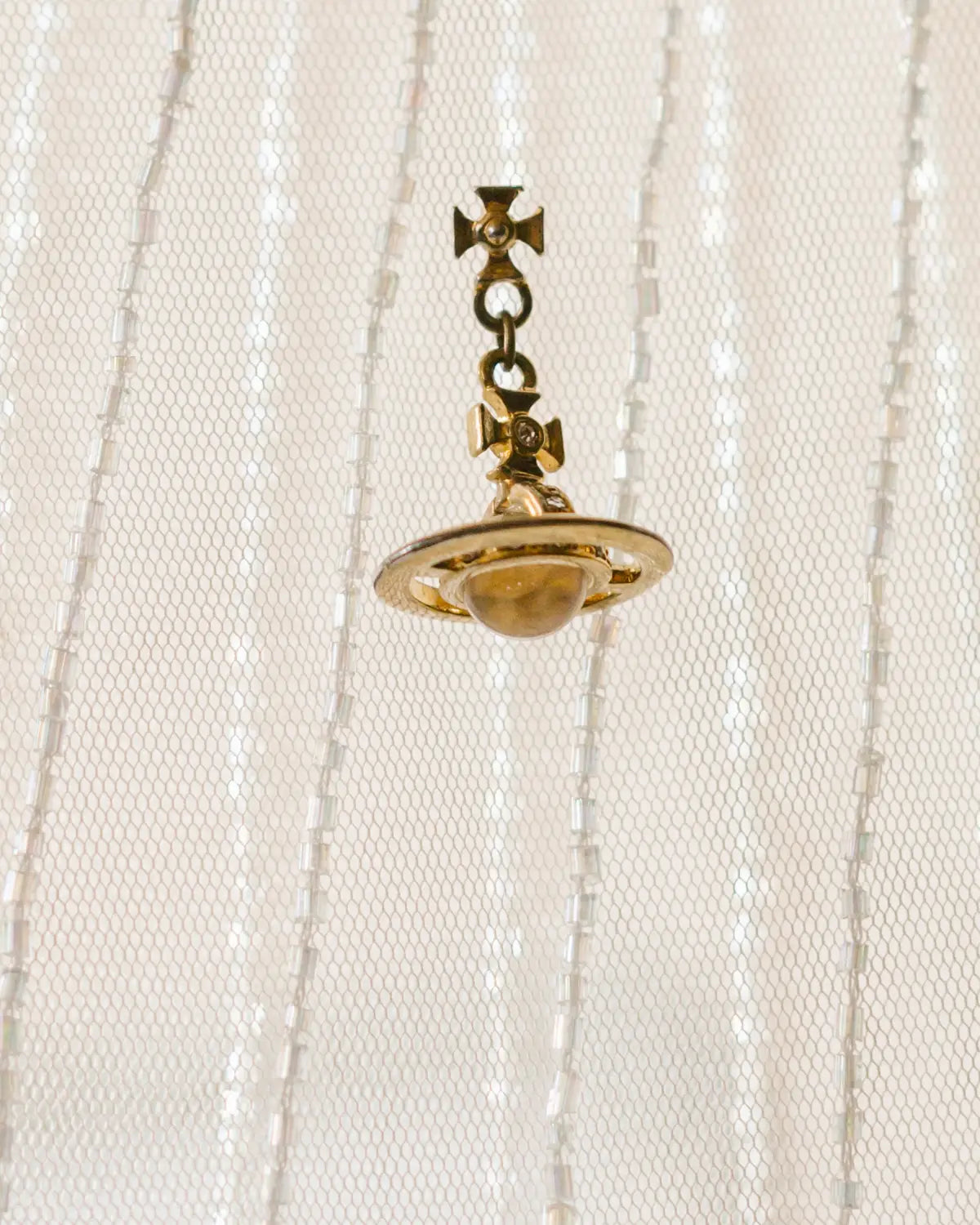 Dangling orb earrings