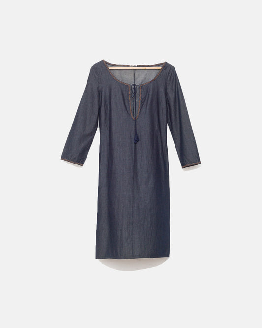 Miu Miu Denim Midi Dress
