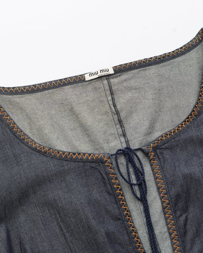 Miu Miu Denim Midi Dress