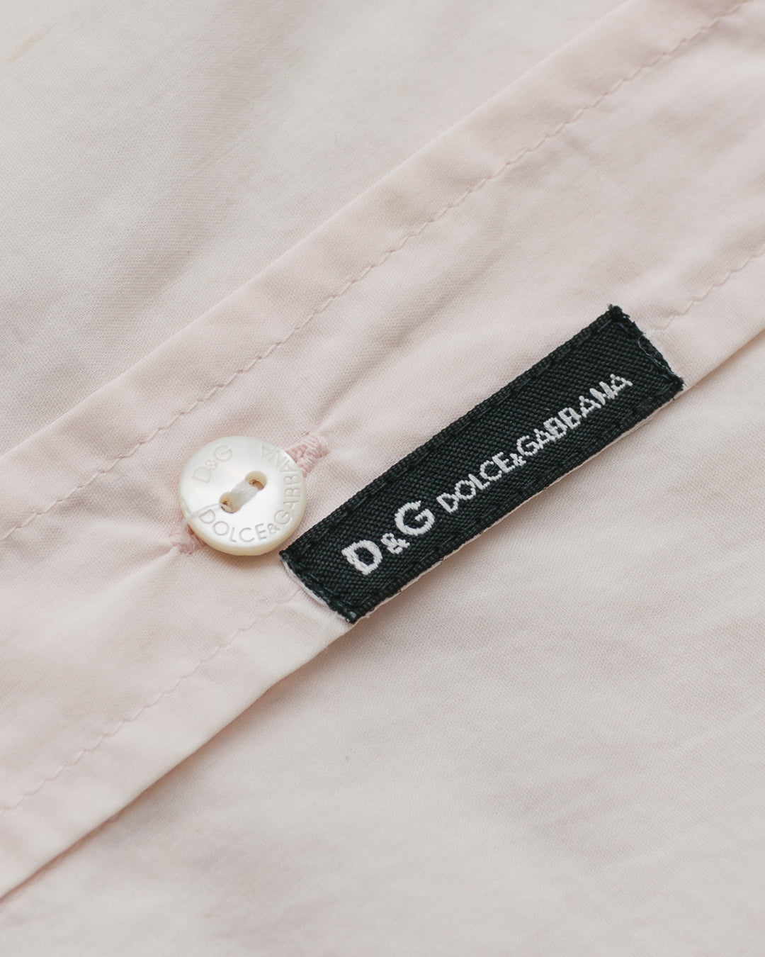 Dolce & Gabbana Blush Pink Button Down