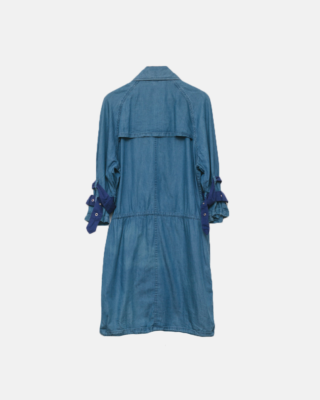 Acne studios double breasted denim trench coat