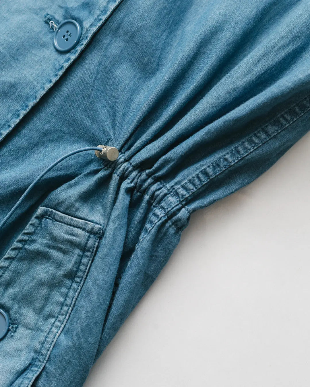 Acne studios double breasted denim trench coat