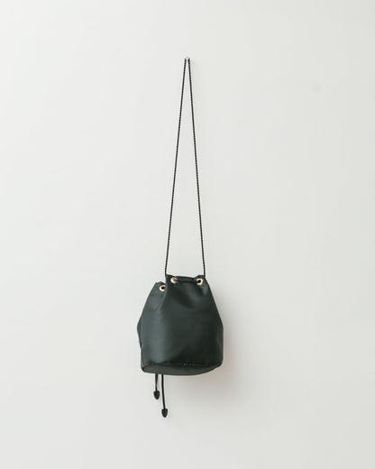 Drawstring nylon bucket bag