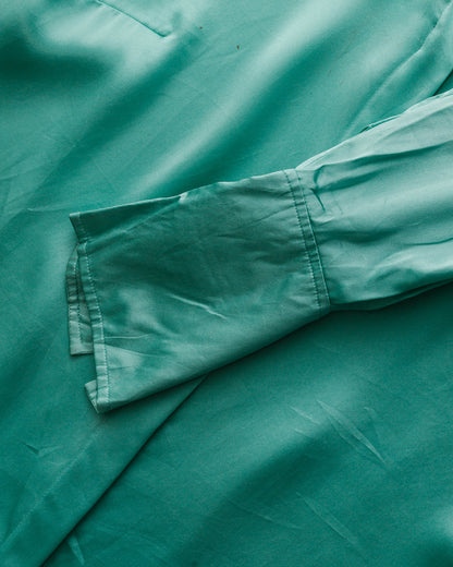Élégance green silk shirt