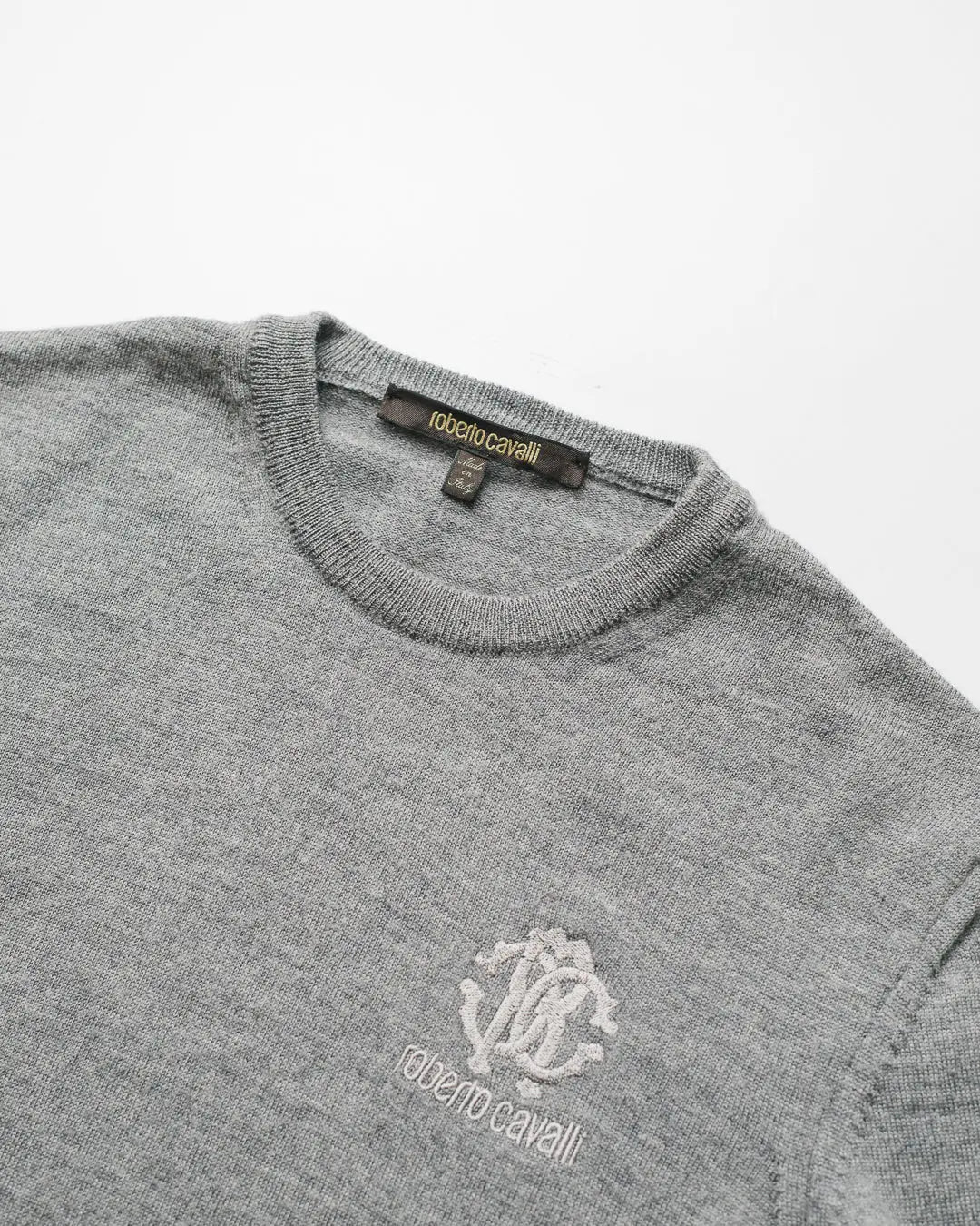 Roberto Cavalli Emblem Knit Sweater