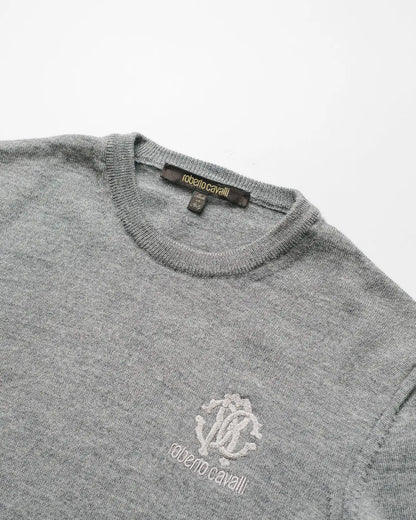 Roberto Cavalli Emblem Knit Sweater