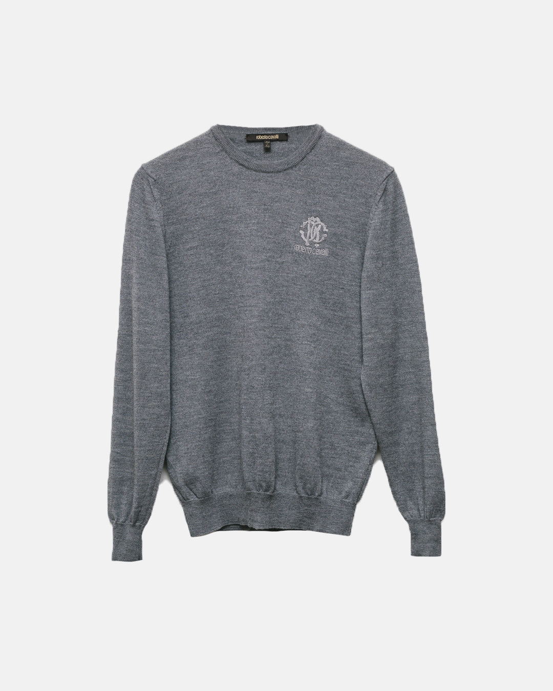 Roberto Cavalli Emblem Knit Sweater