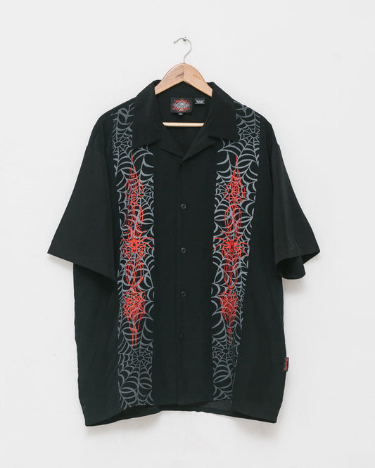 Embroidered oversized half sleeve shirt