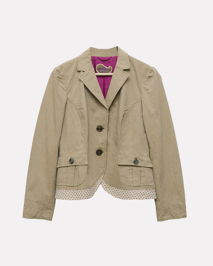 Etro striped hourglass blazer