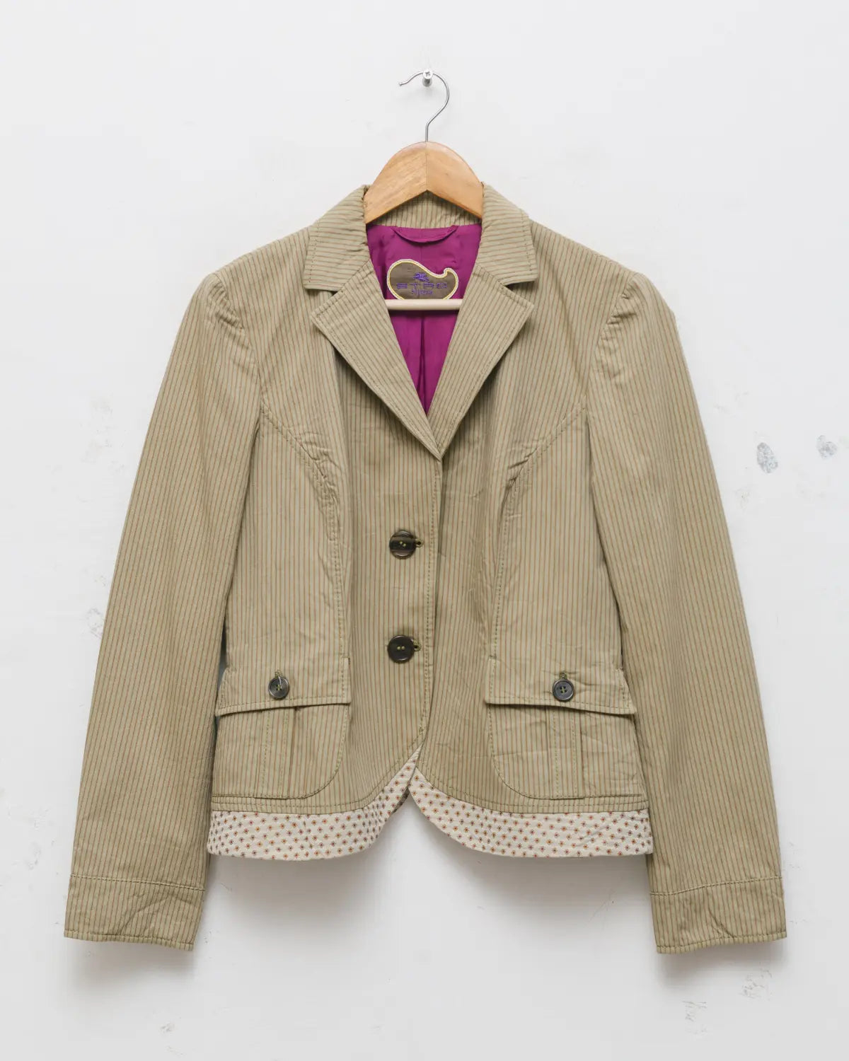 Etro striped hourglass blazer