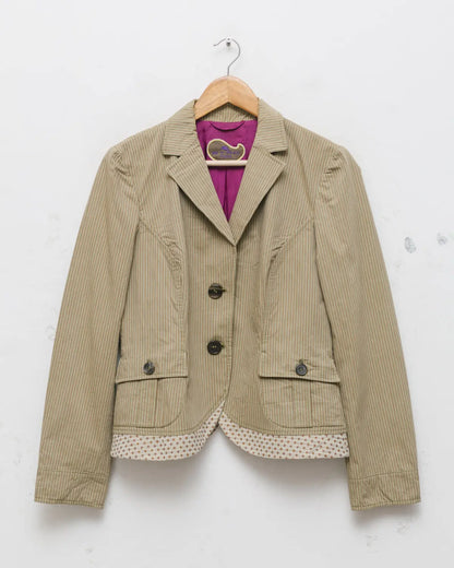 Etro striped hourglass blazer