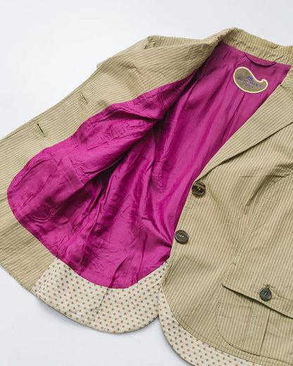 Etro striped hourglass blazer