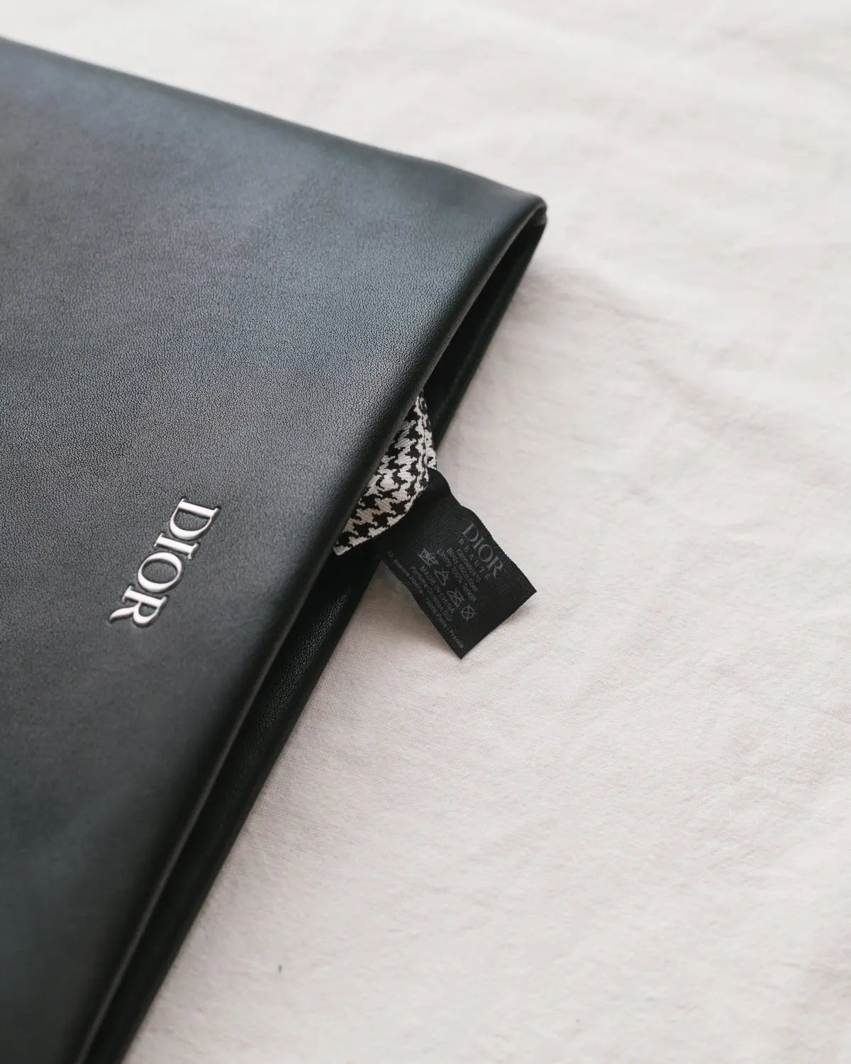 Faux leather wristlet