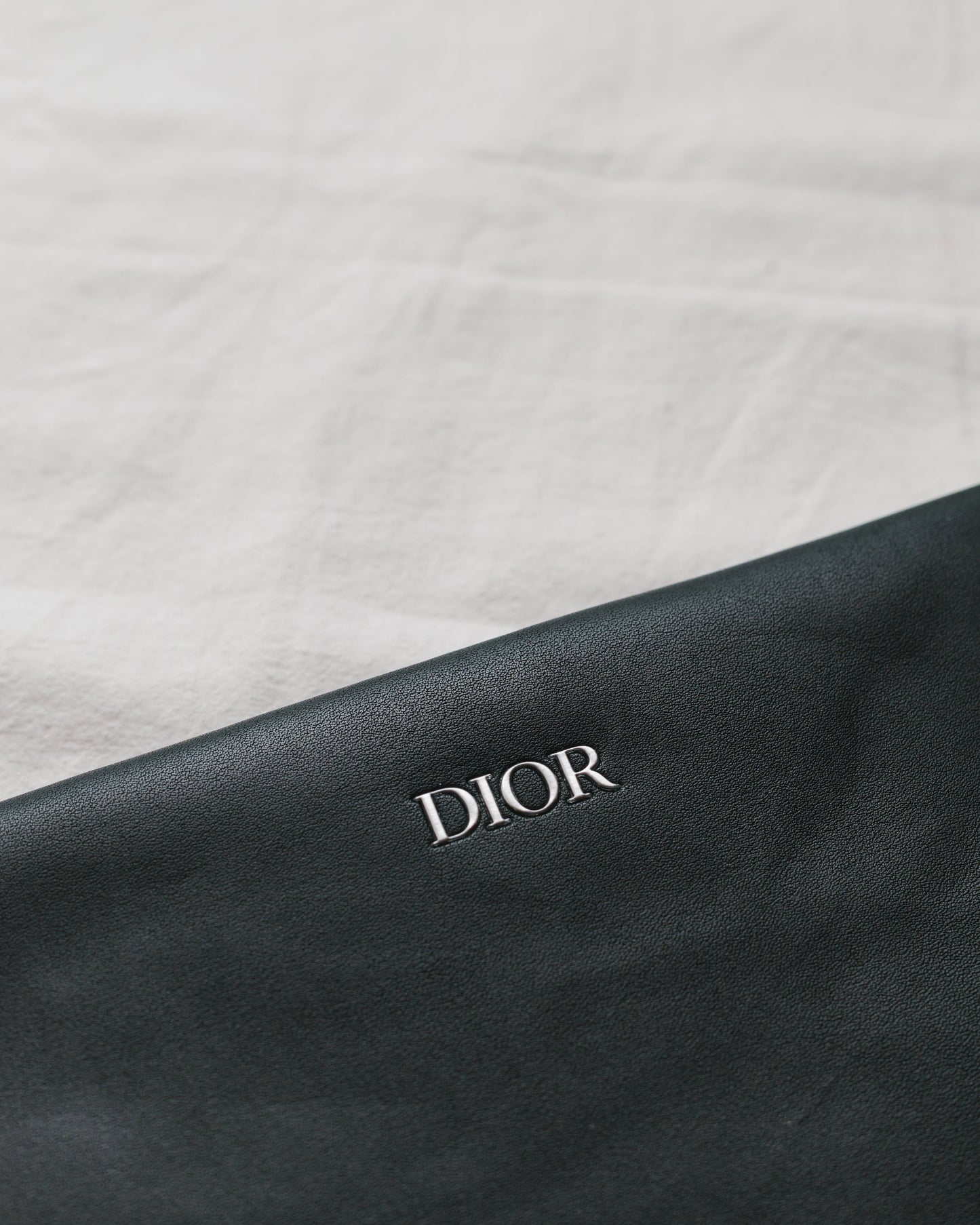 Faux leather wristlet