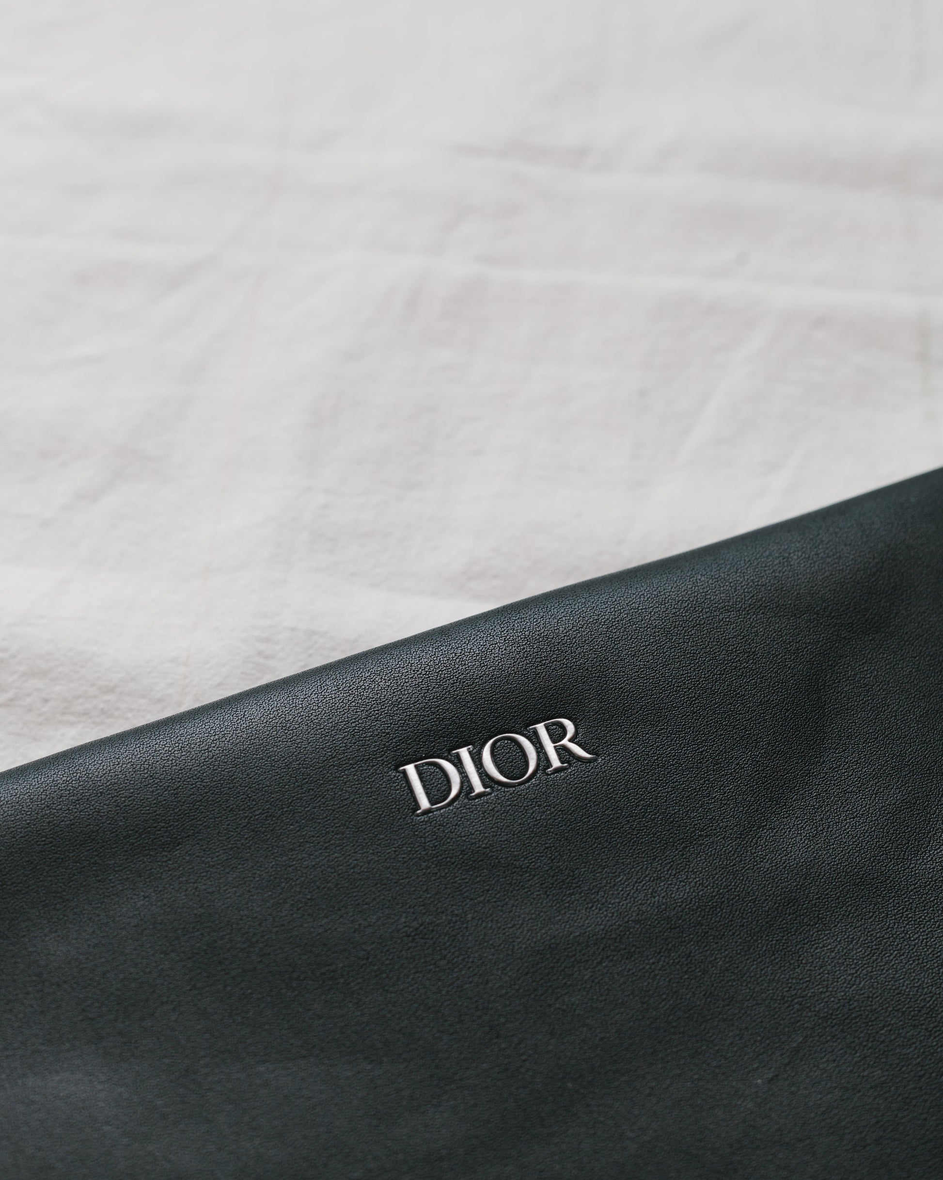 Faux leather wristlet