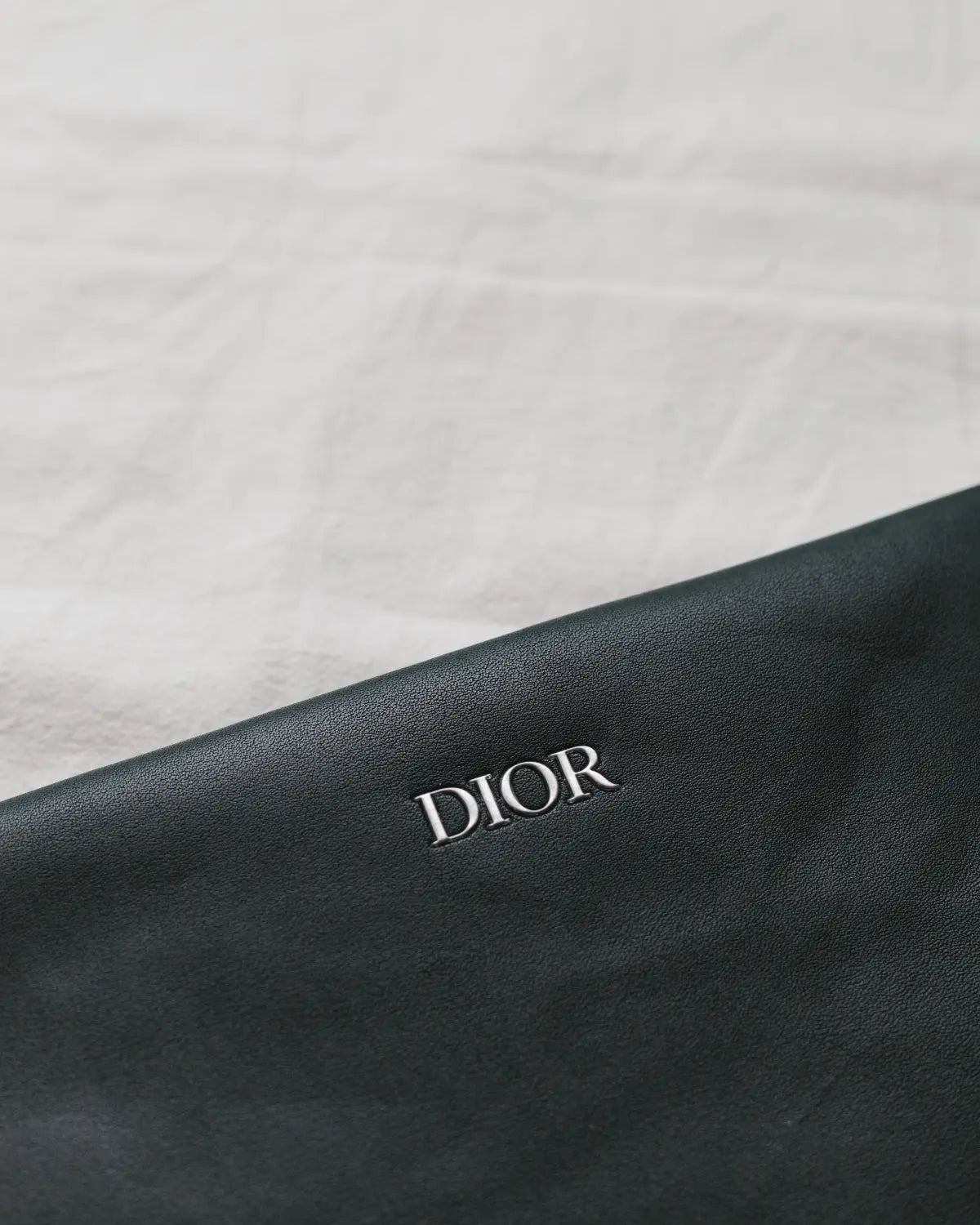 Faux leather wristlet