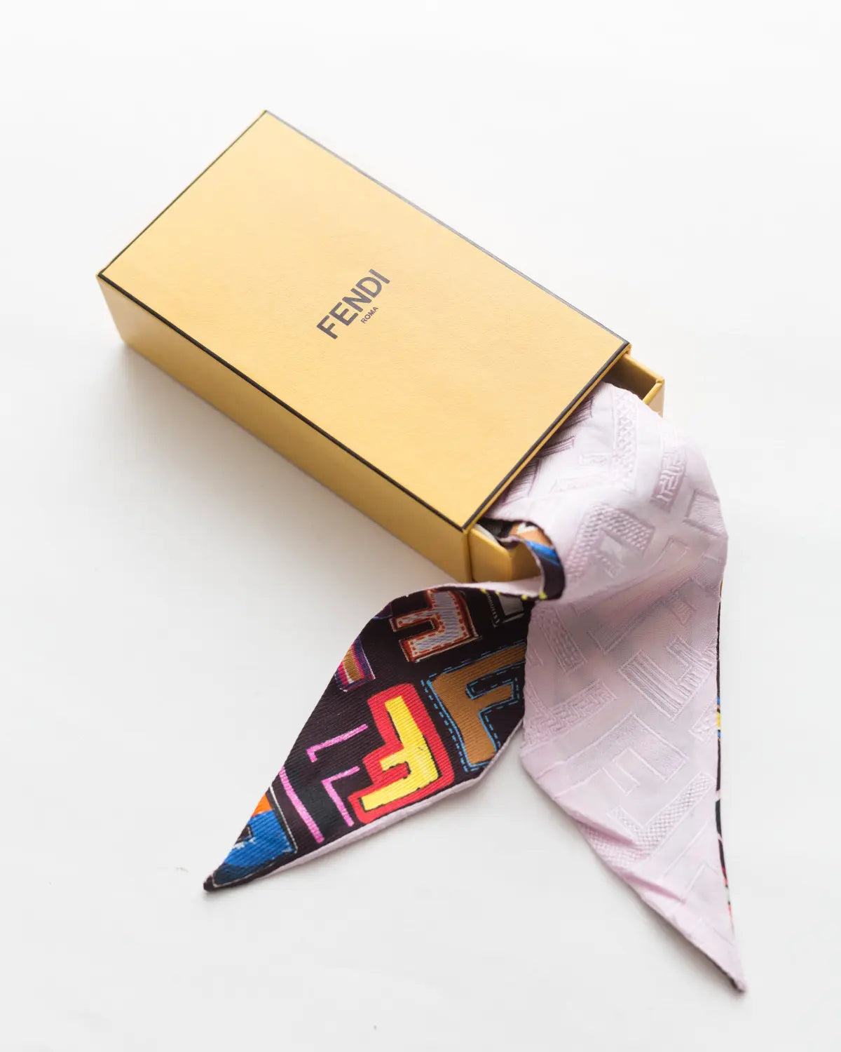 Fendi 2-way silk twilly