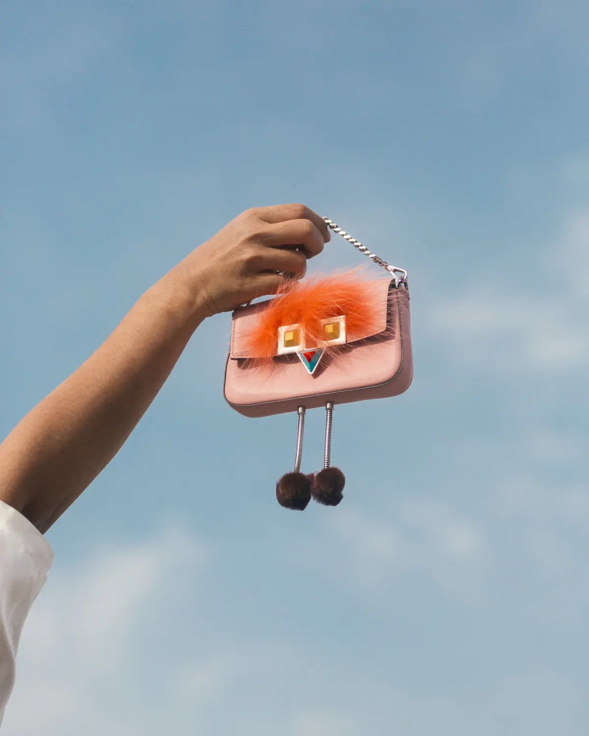 Fendi monster micro baguette