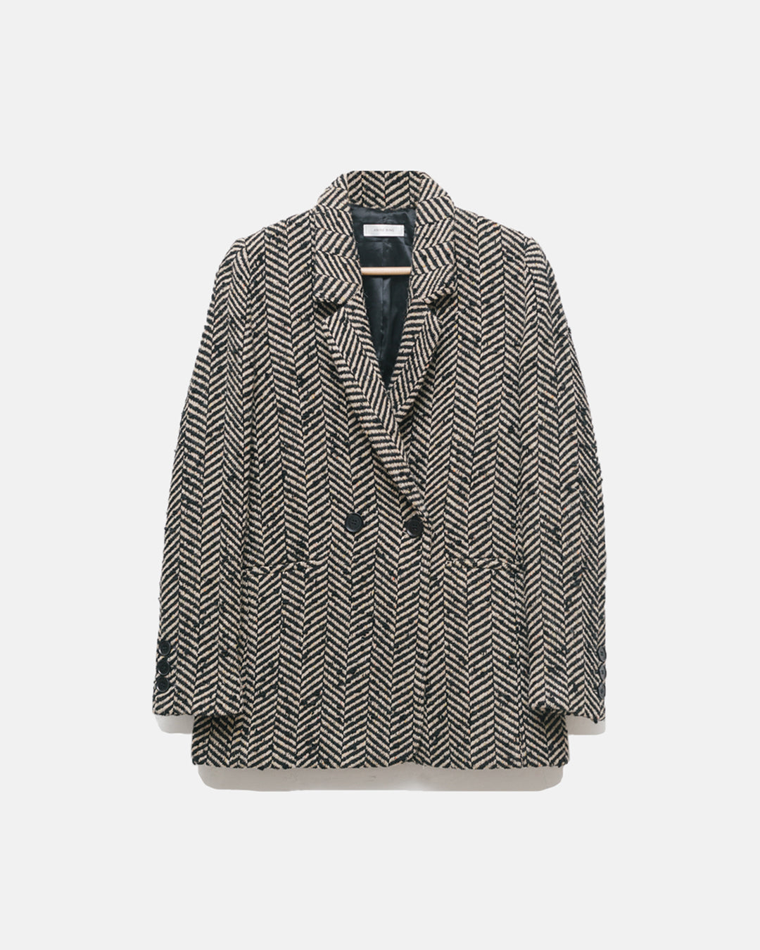 Anine bing fishbone wool blazer