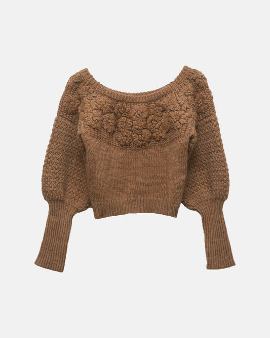 Zimmermann floral knit sweater