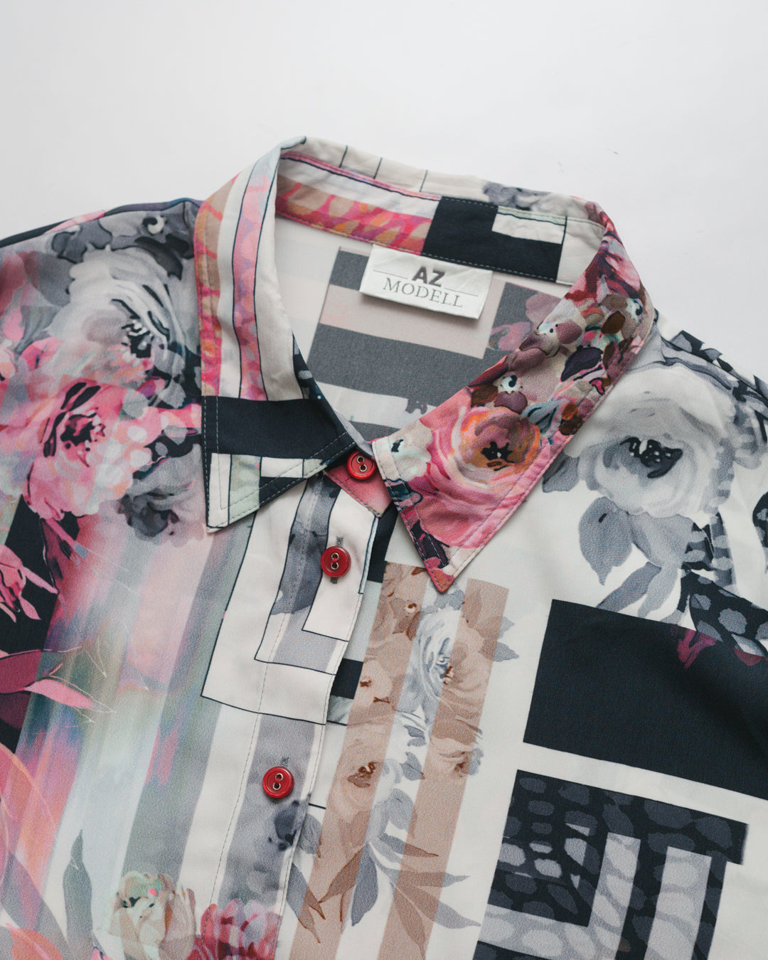 Floral print button down shirt