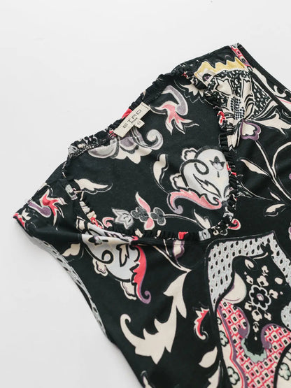 Etro Floral Print Midi Dress